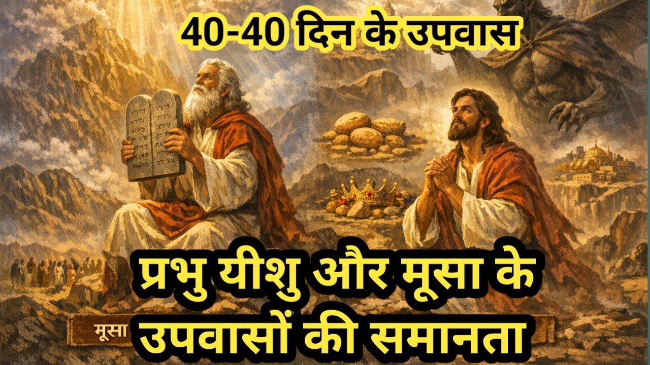 Similarities between the fasts of Lord Jesus and Moses | प्रभु यीशु और मूसा के उपवासों में समानता |