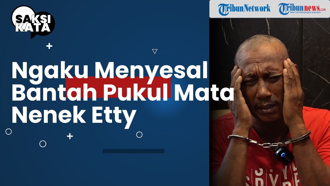 Kesaksian Deddy Perampok Nenek Etty: Saya Banyak Utang Pak - SAKSI KATA