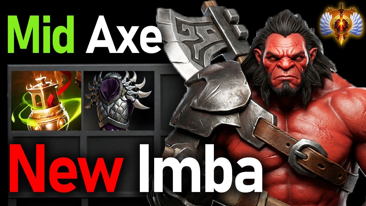 Mid Axe Is The New Meta! Spirit Vessel + Blade Mail Build | Immortal 7.41d #dota2