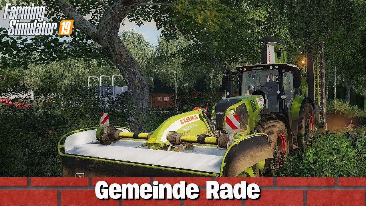 Gemeinde Rade Farm LS19 | mow grass and press bales | Timelaps #001 | 1080p