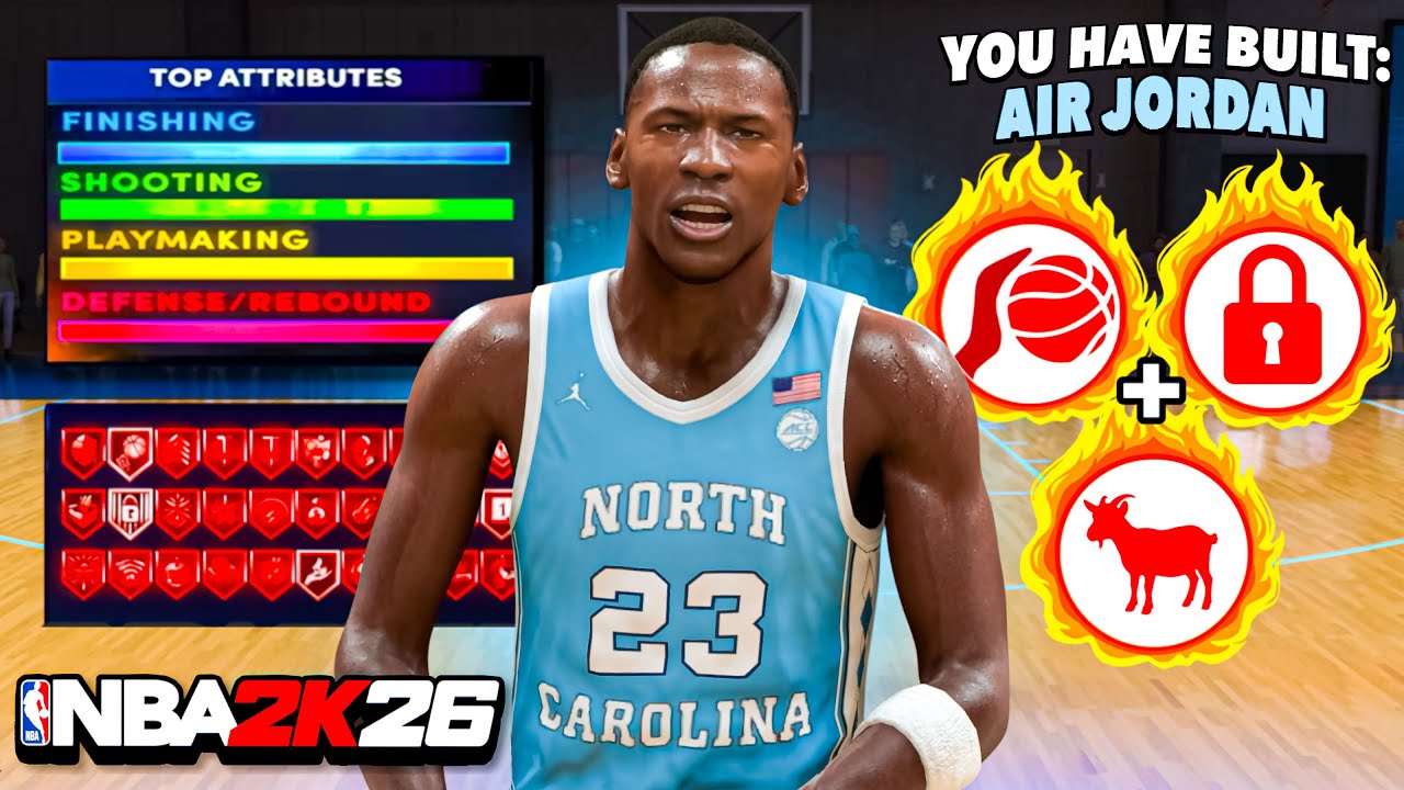 This NORTH CAROLINA MICHAEL JORDAN BUILD is UNSTOPPABLE on NBA 2K26