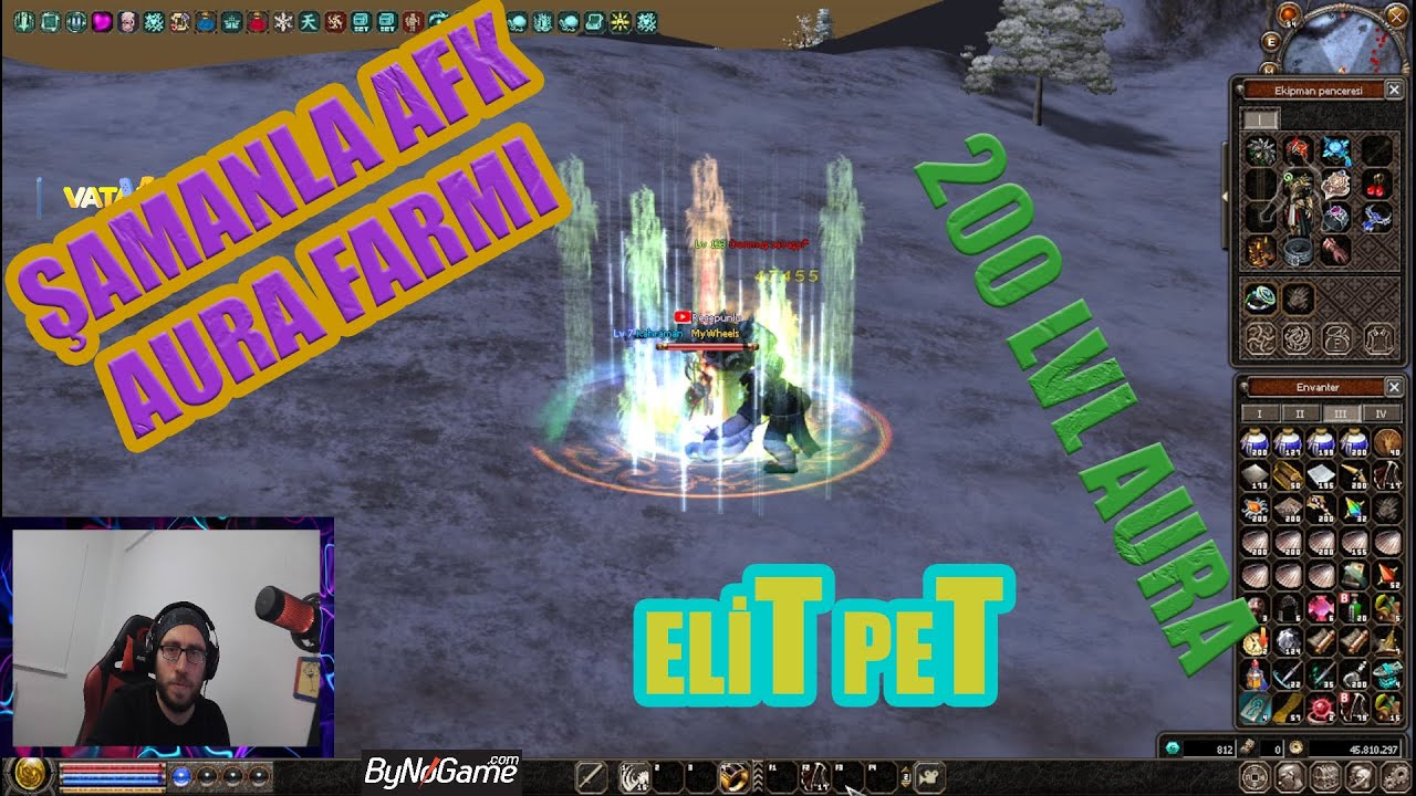 ŞAMANLA AFK AURA FARMI NASIL YAPILIR ? ELİT PETE 1 EFSUN ZENGİN OLDUM #METİN2TR  #GAMEFORGE #mmorpg