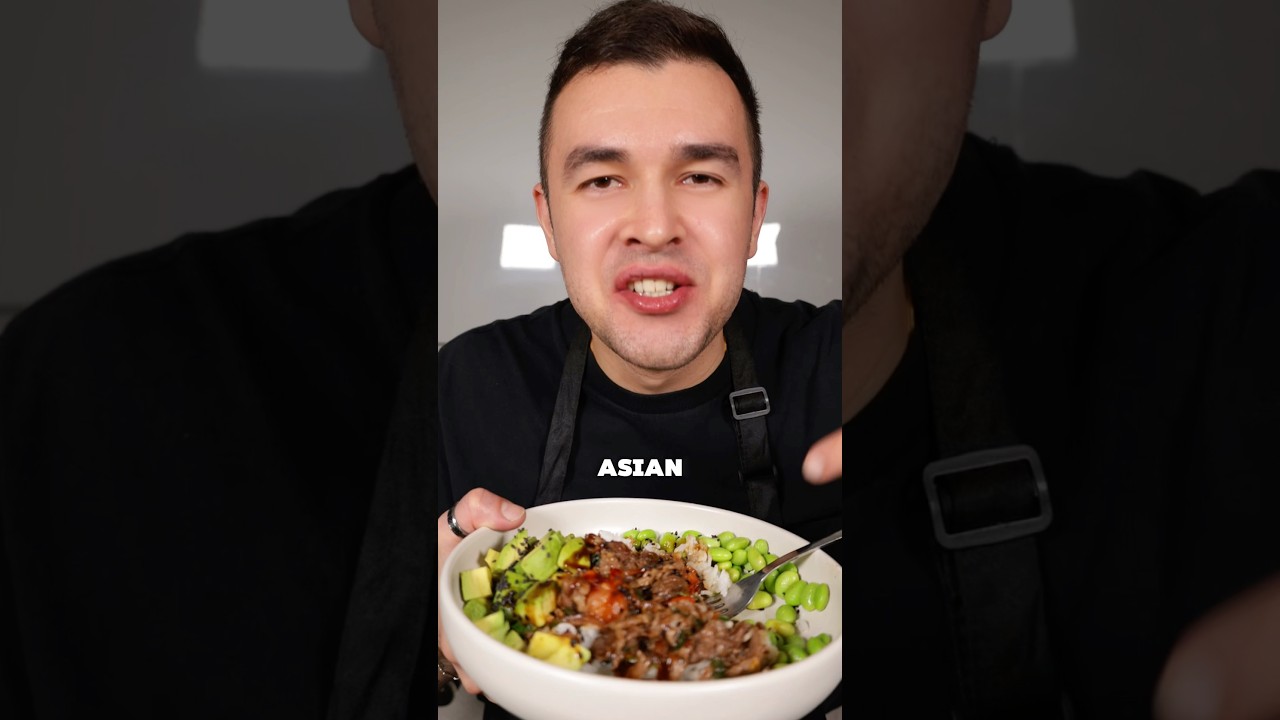 Seared Steak Poke Bowl #greenonion #cookingasmr #recipes