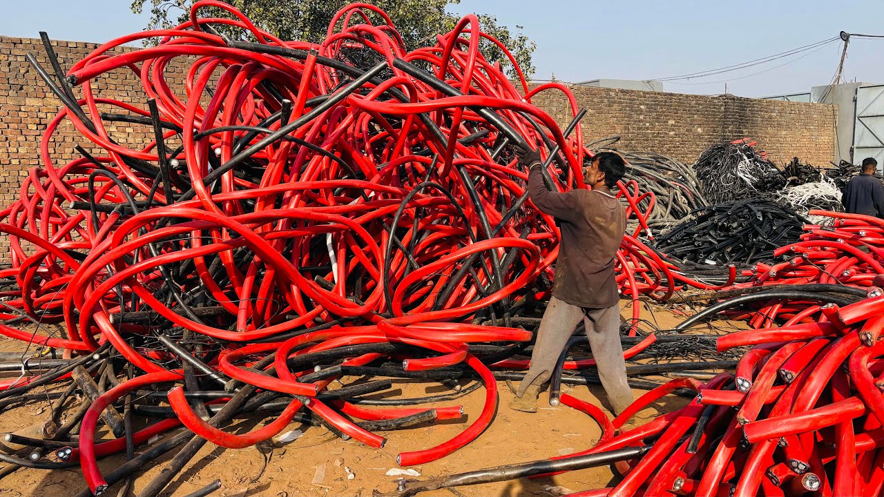 High-Purity Copper Wires From Discarded Electrical Cables