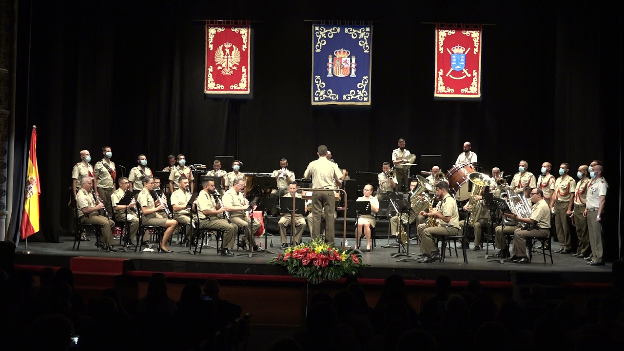 MANDO DE CANARIAS CONCIERTO MILITAR T.GUIMERA 2021.10.11PASODOBLE I.CANARIAS