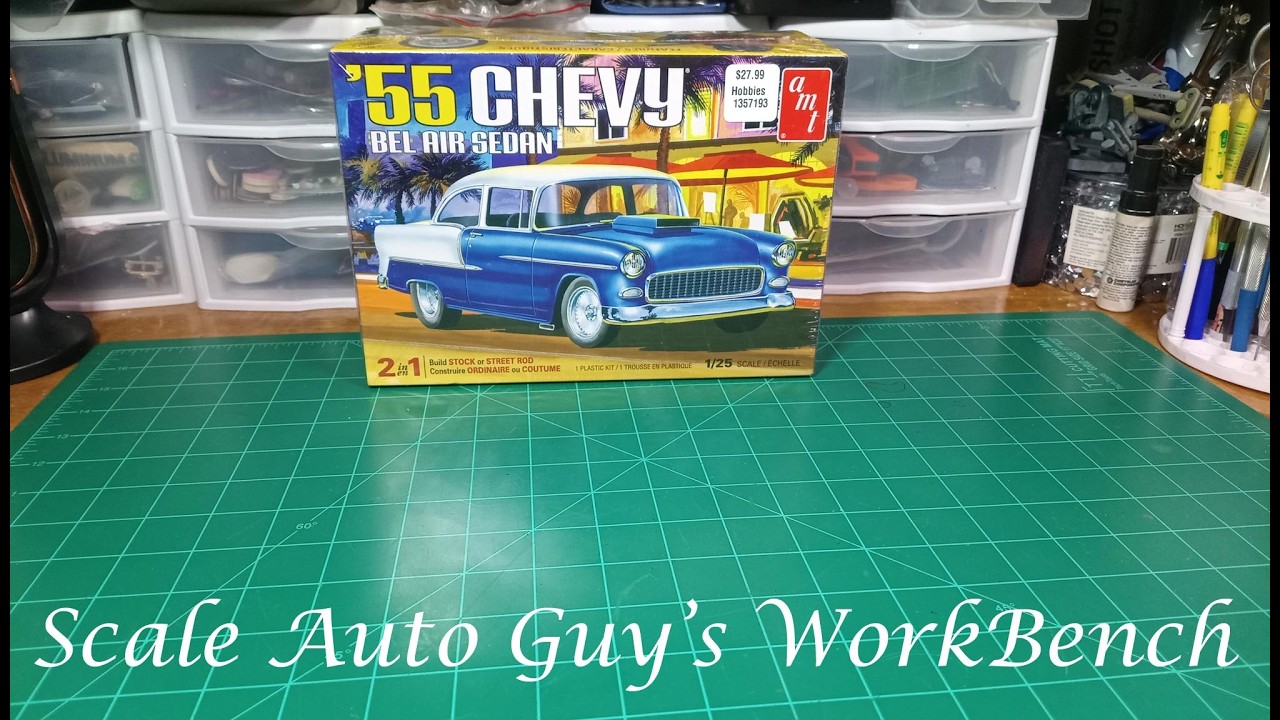 1955 Chevrolet Bel Air Sedan by AMT - Episode 119