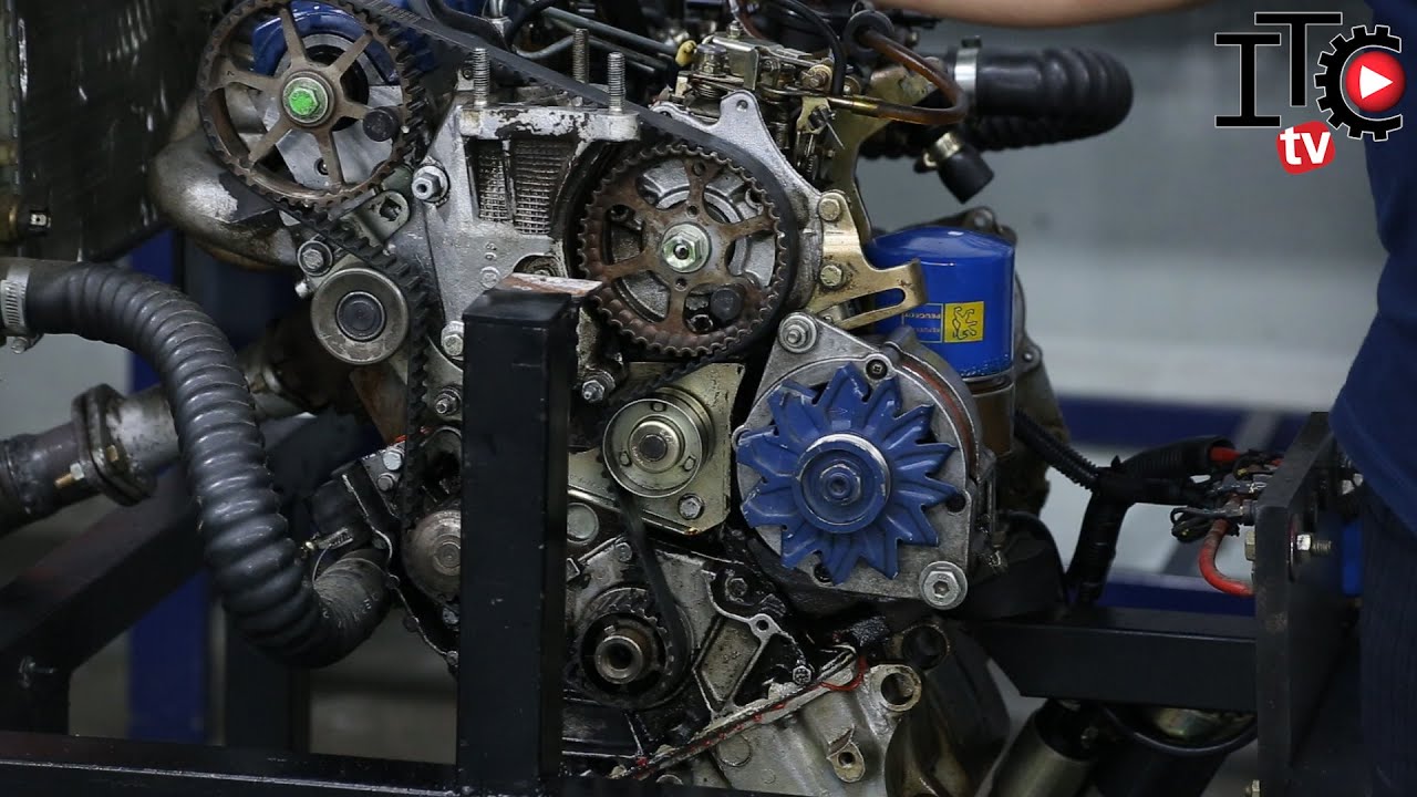 Como cambiar la correa de distribución de un  motor diesel