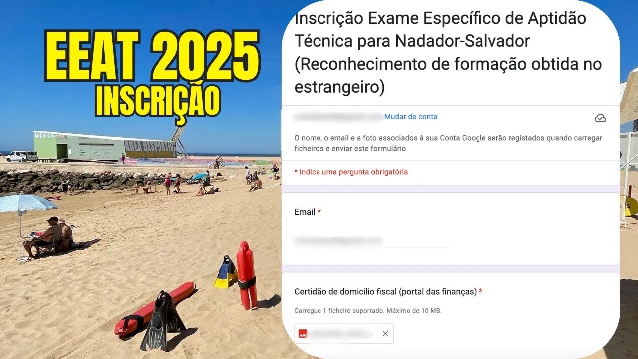 INSCRIÇAO PARA O EEAT, PROVAS PARA SER NADADOR SALVADOR