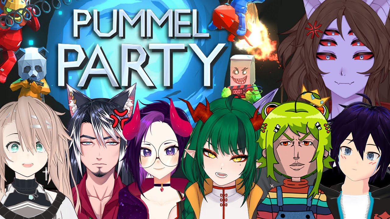 7 Vtubers perdendo a Amizade por causa de Joguinho | Pummel Party #1