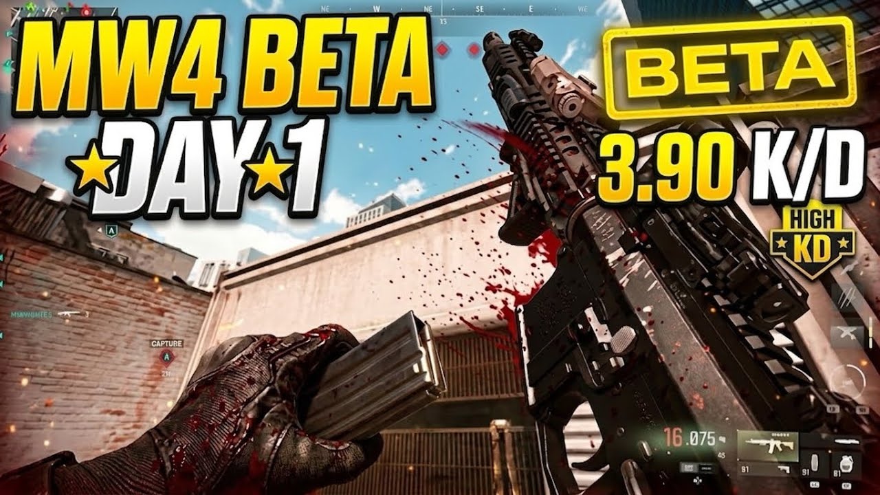 I DROPPED A 3.90 KD ON DAY ONE&hellip; | MODERN WARFARE BETA Mw4 Beta