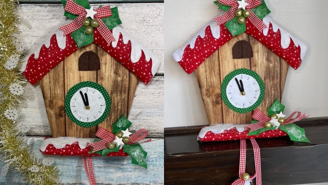 Tutorial ghirlanda orologio natalizia