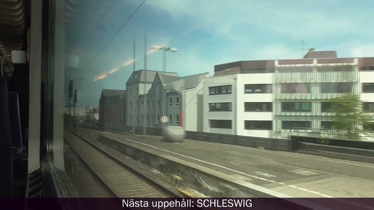 Ombord på tåg EC 394 Hamburg - Köpenhamn