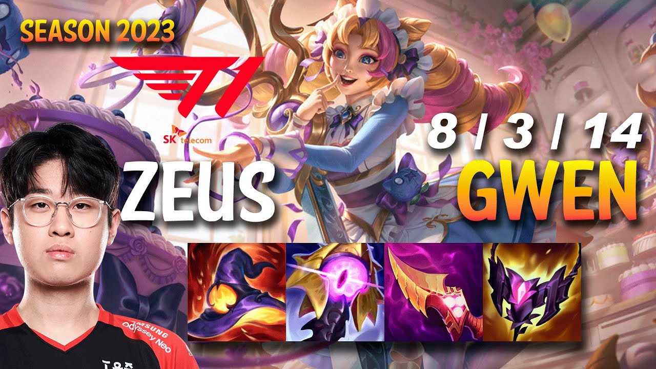 T1 ZEUS GWEN vs JAYCE Top - KR Ranked