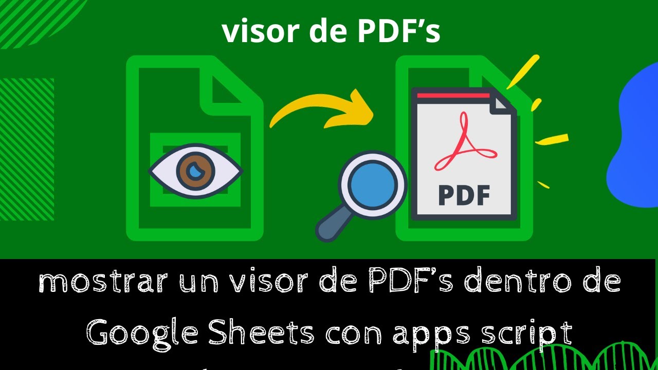 mostrar visor de pdfs en google sheets con apps script