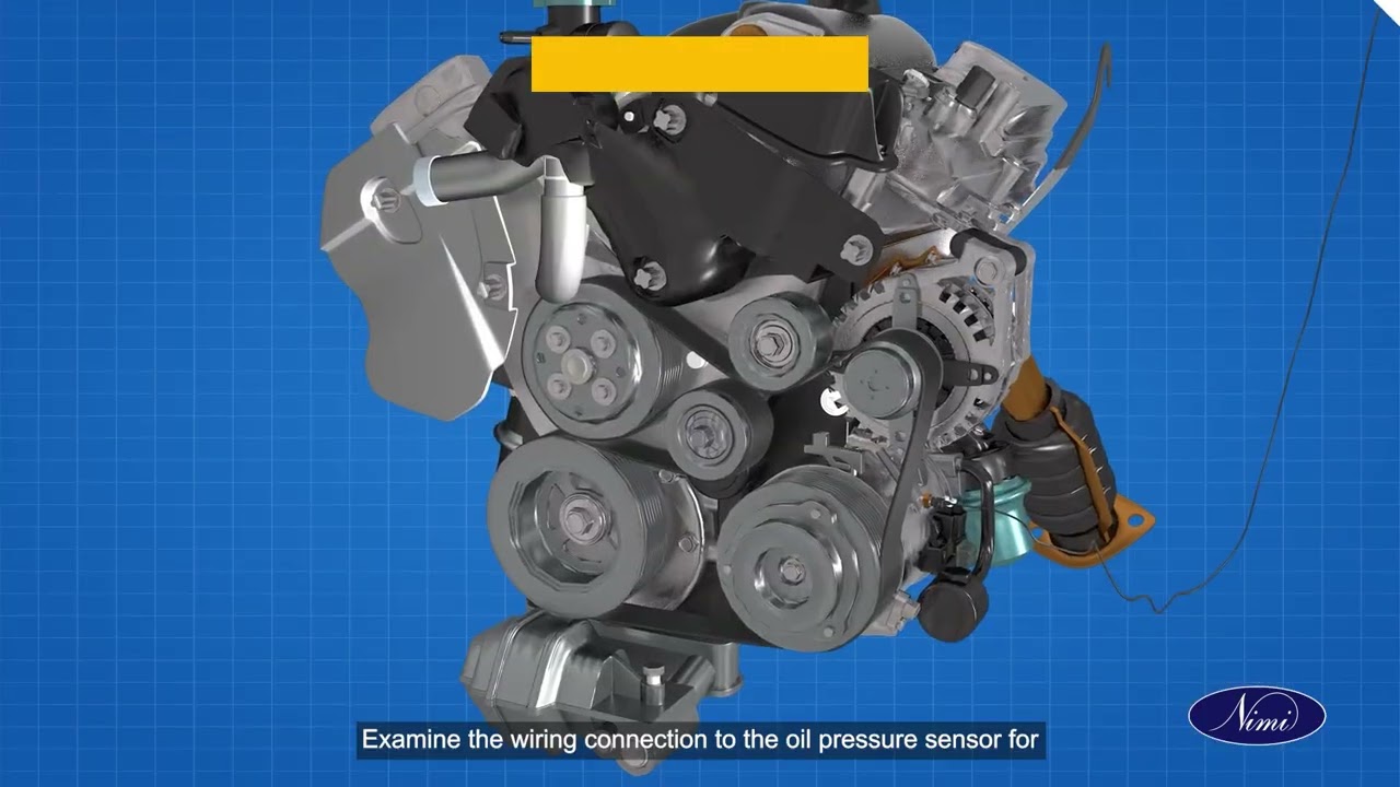 perform trouble shooting and remedy for oil pressure light | NIMI | DIGITAL | ENGLISH |