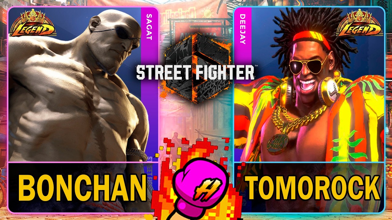 SF6 Bonchan (SAGAT) VS Tomorock (DEE JAY)🥊Street Fighter 6🥊スト6🥊4K 60ᶠᵖˢ