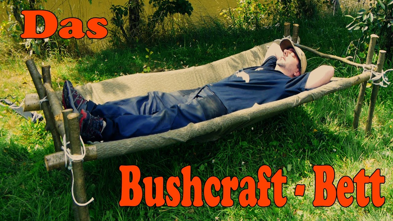 Das Bushcraft Bett aus einer Plash Palatka / NVA-Plane
