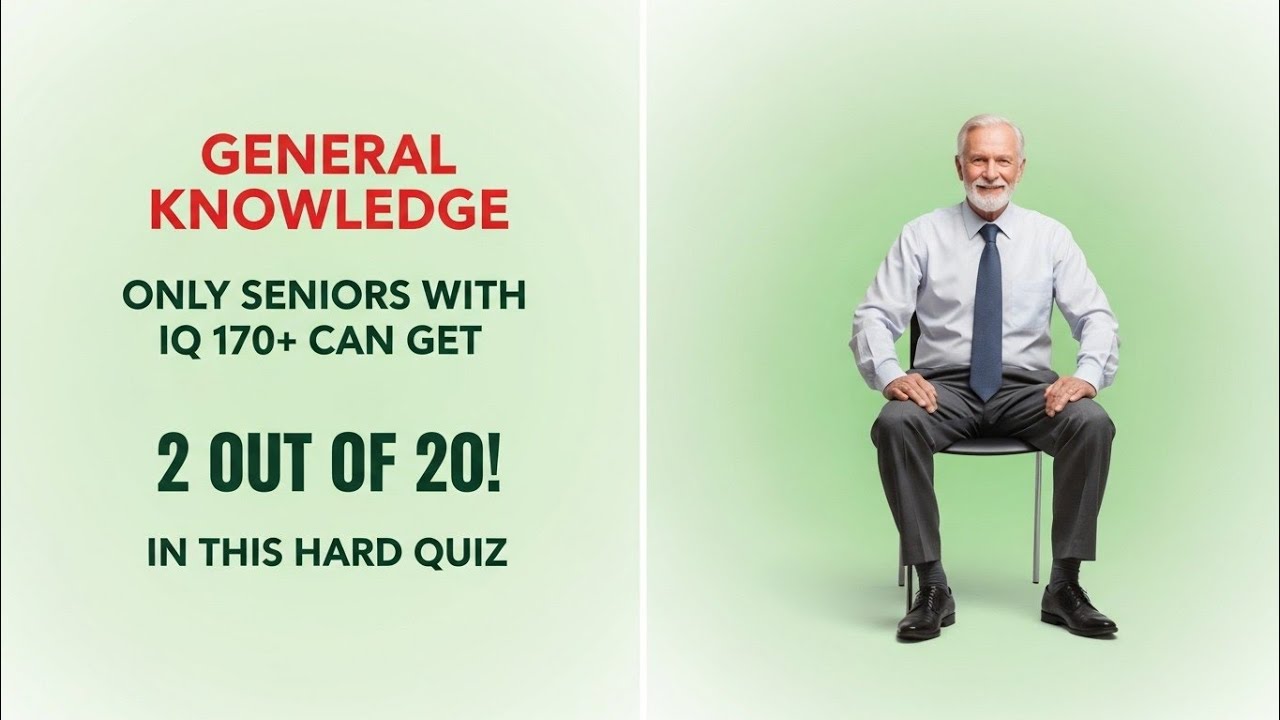 Only Seniors with IQ 170+ Can Score 2/20 | Hard General Knowledge Quiz