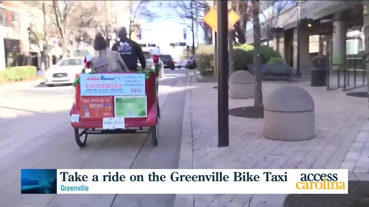 Holiday Bike Tours in downtown Greenville