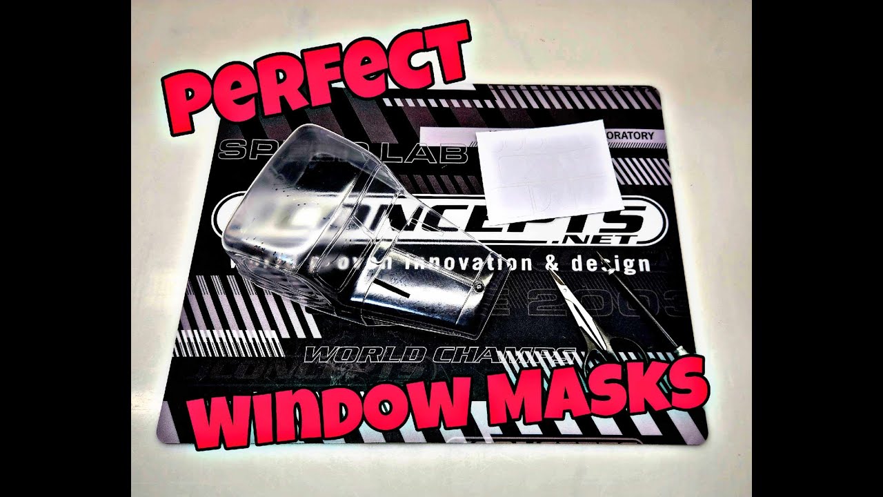 The best method for installing window masks on a clear polycarbonate RC car body before paint