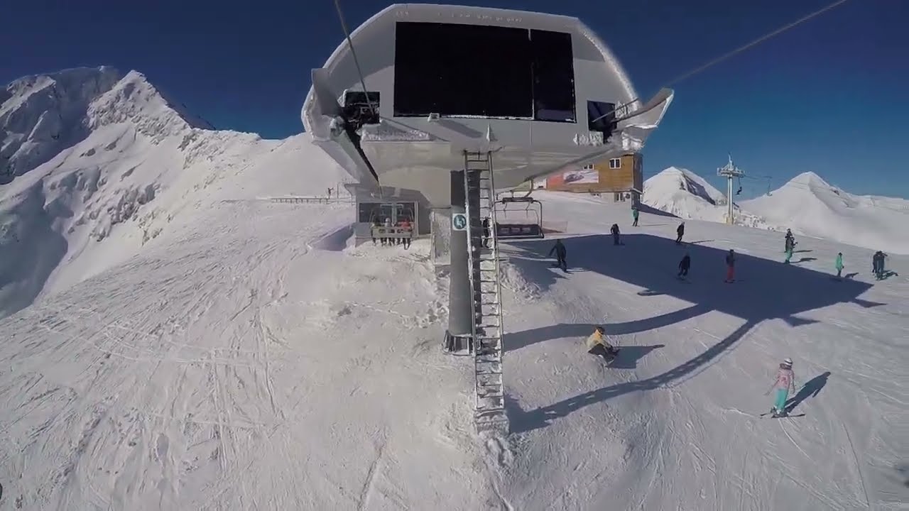 Bansko 2022 Snowboard on Plato Sunny Day Slow Ride