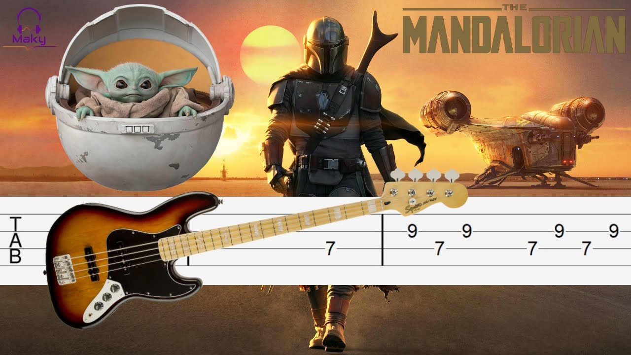 The Mandalorian Theme [Bass Tabs Tutorial]