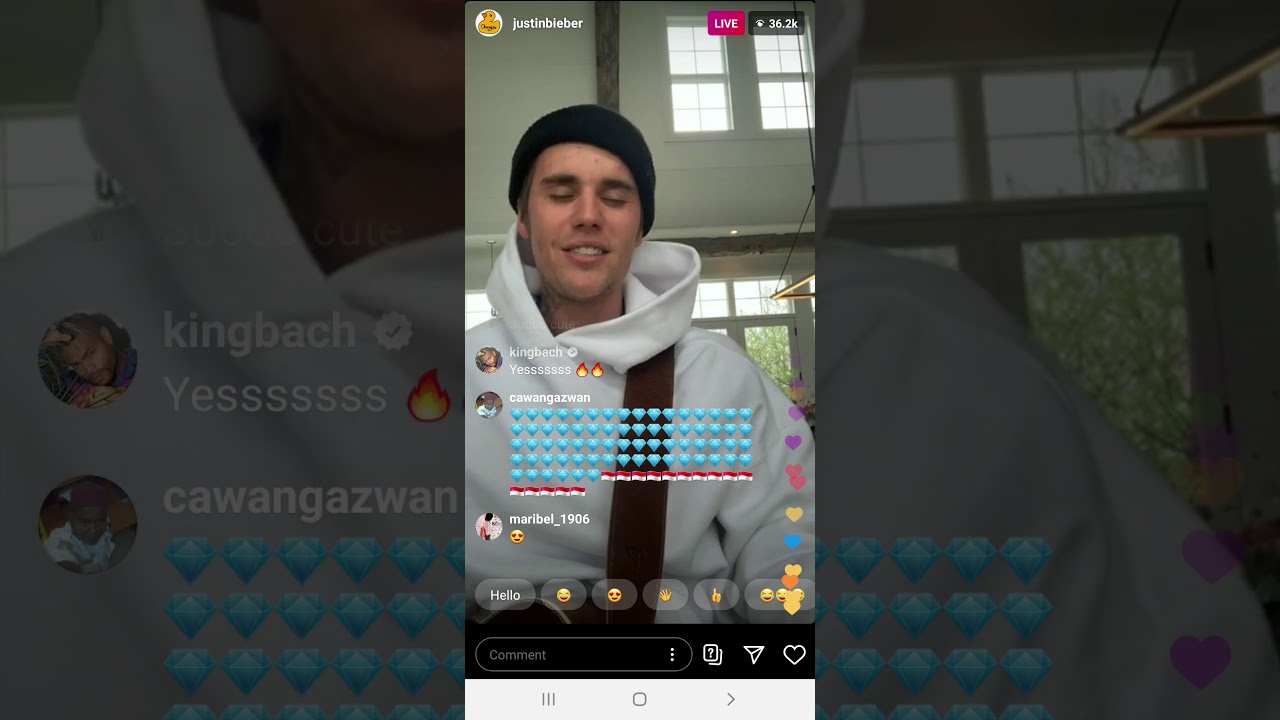 Justin Bieber - Come Around Me & My Favorite Girl Acoustic live on Instagram