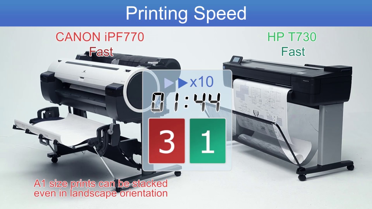 CANON iPF770 Vs HP T730