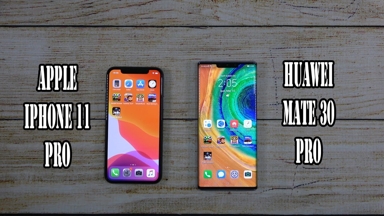 iPhone 11 Pro vs Huawei Mate 30 Pro | SpeedTest and Camera comparison