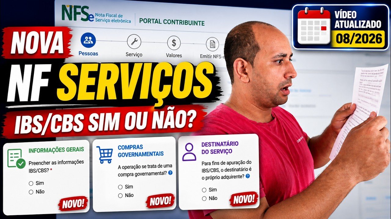 MEI - Como Emitir a Nova NFSe com IBS/CBS - Nota Fiscal de Presta&ccedil;&atilde;o de Servi&ccedil;os