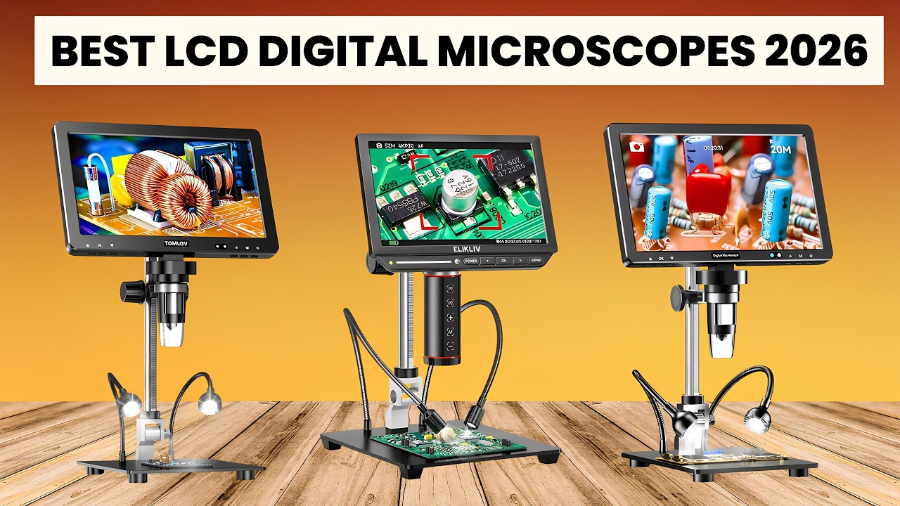 Top 5 Best LCD Digital Microscopes 2026 | 4K & 2000X Zoom Picks