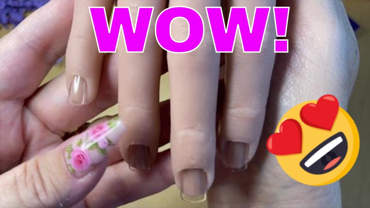 Unboxing My Silicone Nails Practice Hand, Glitter Planet Relaxed Pose
