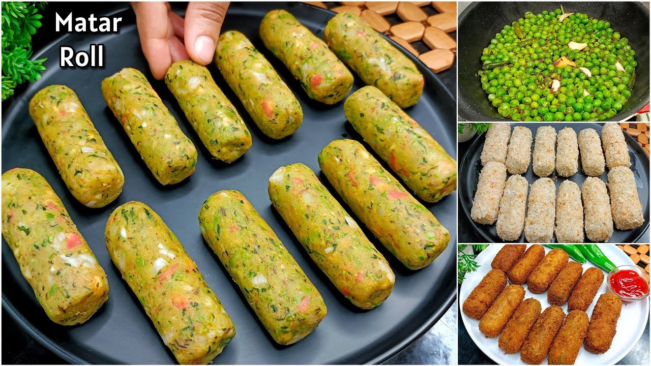 Matar Cheese Roll Recipe | Winter Special | Matar Snacks Recipes | Matar Roll | New Recipe