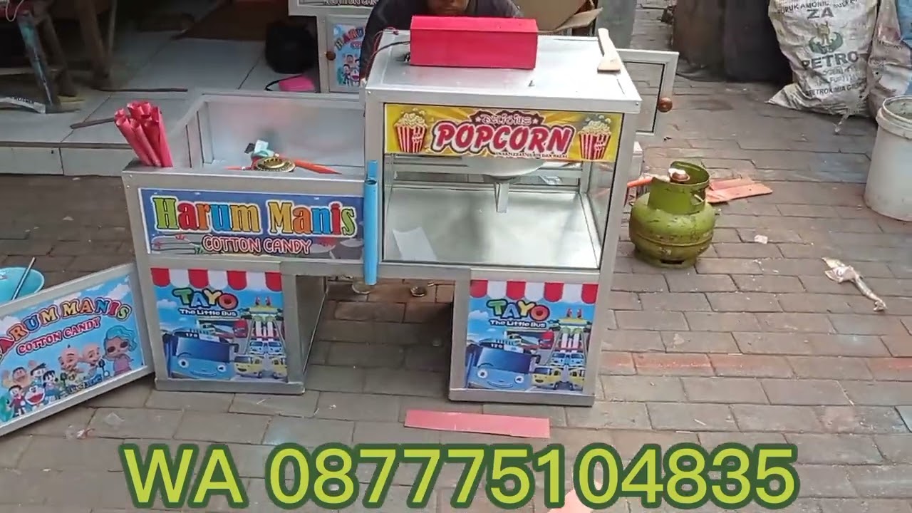 (JOGJA) CARA MUDAH MASAK POP CORN MENGGUNAKAN MESIN MULTIFUNGSI GEROBAK MOTOR