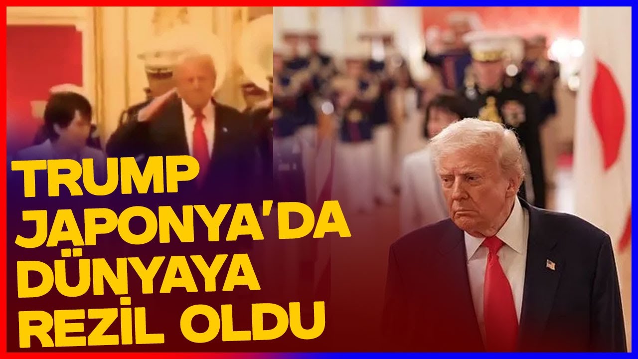 Trump Japonya'da Alay Konusu Oldu! Japon Lider Durumu Kurtarmaya &Ccedil;alıştı ama...