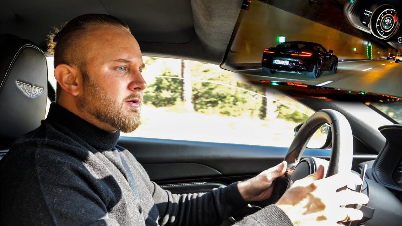 Ich fahre zum ersten Mal ASTON MARTIN - Vollgas im neuen DB11 Volante durch Tunnel und Berge!