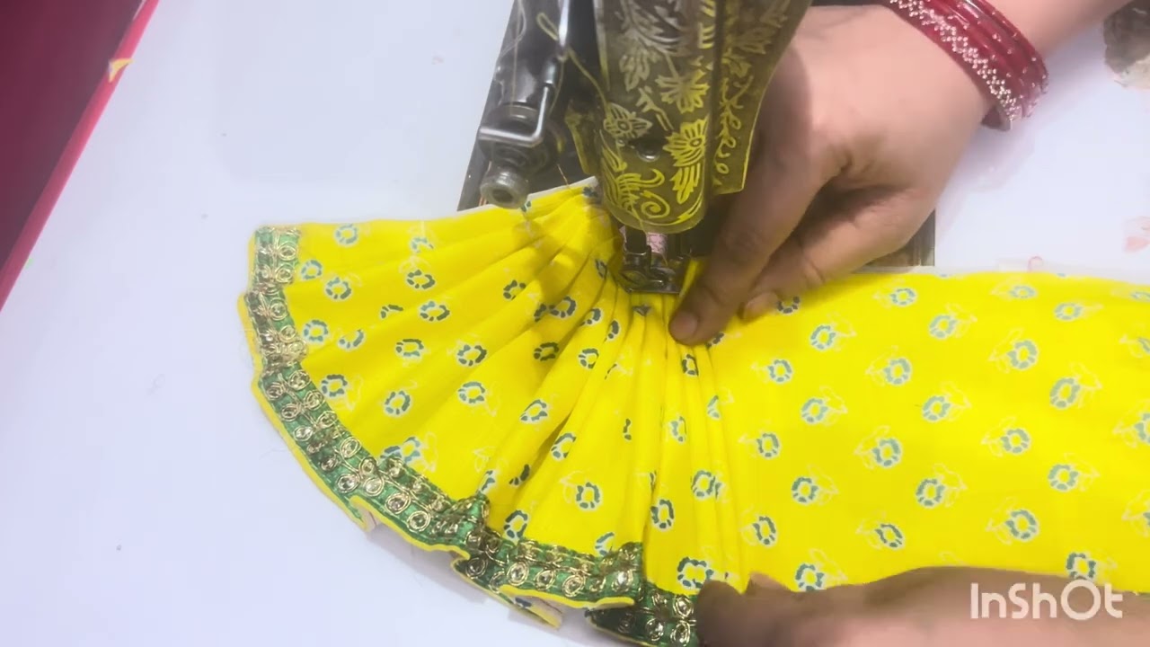 🙏🏼सूट के बचे हुए कपड़े से बनाये लड्डू गोपाल जी की पोशाक/#simple #gopaljidress #very ईजी dress 👗 
