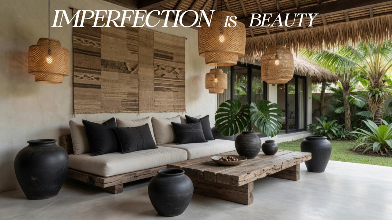 Modern Living Spaces and Verandas Inspired by the Quiet Elegance of Wabi-Sabi