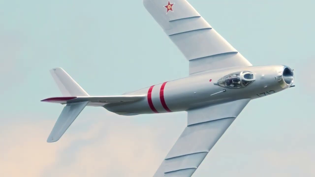 Mig-17 - Randy Ball - Cherry Point Airshow - April 12 2024 - Stabilized Footage
