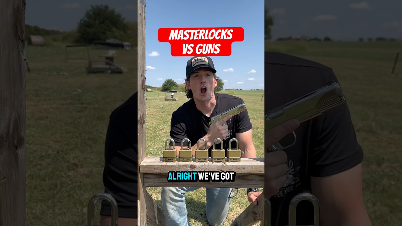 Совершенно новые замки Masterlocks против пуленепробиваемых оружейных замков всё большего калибра