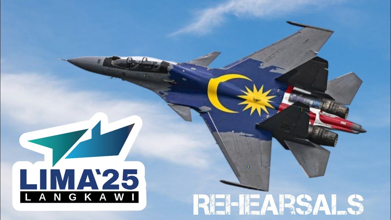 LIMA 25 Airshow | Langkawi 18-5-25 SU-30MKM (Toruk Makto) & F/A-18D Hornet Solo Display Rehearsals