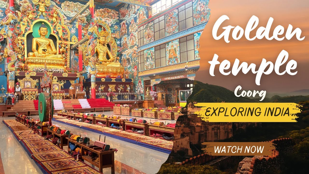 Visited Namdroling Monastery Golden Temple in Coorg | Buddhist Monastery | Travel vlog #coorg