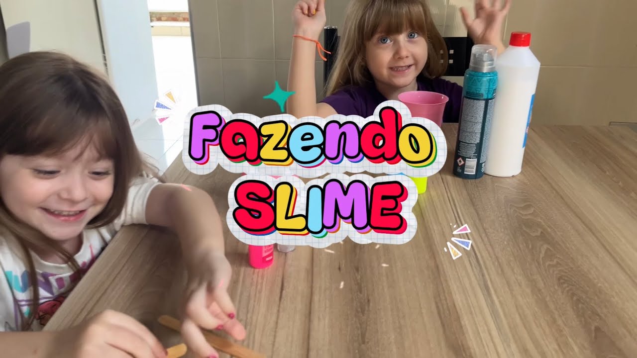 Fazendo slime divertida 