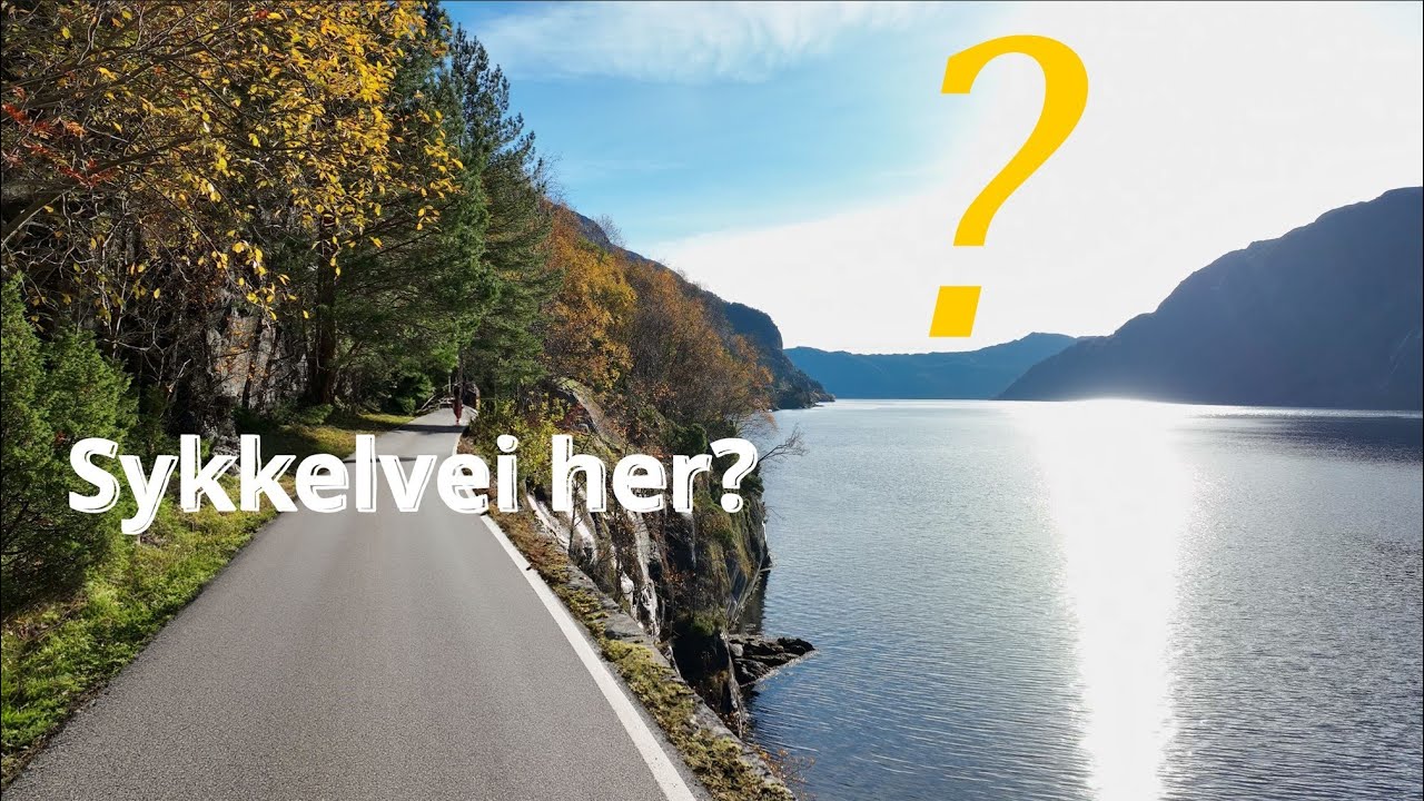Sykkelveg Trengereid til Stanghelle. Dronefilm høsten 2023.