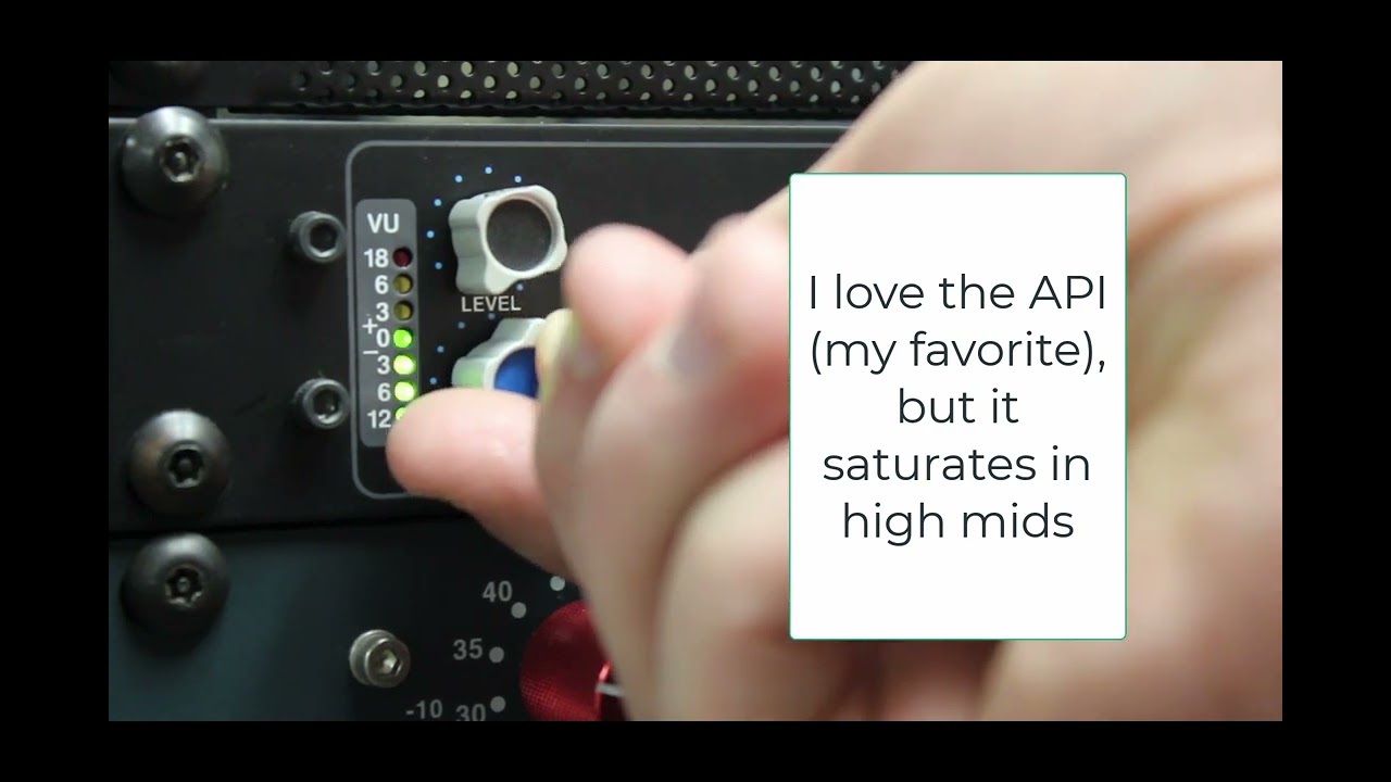 API 3124V Mic Pre-Basic Usage