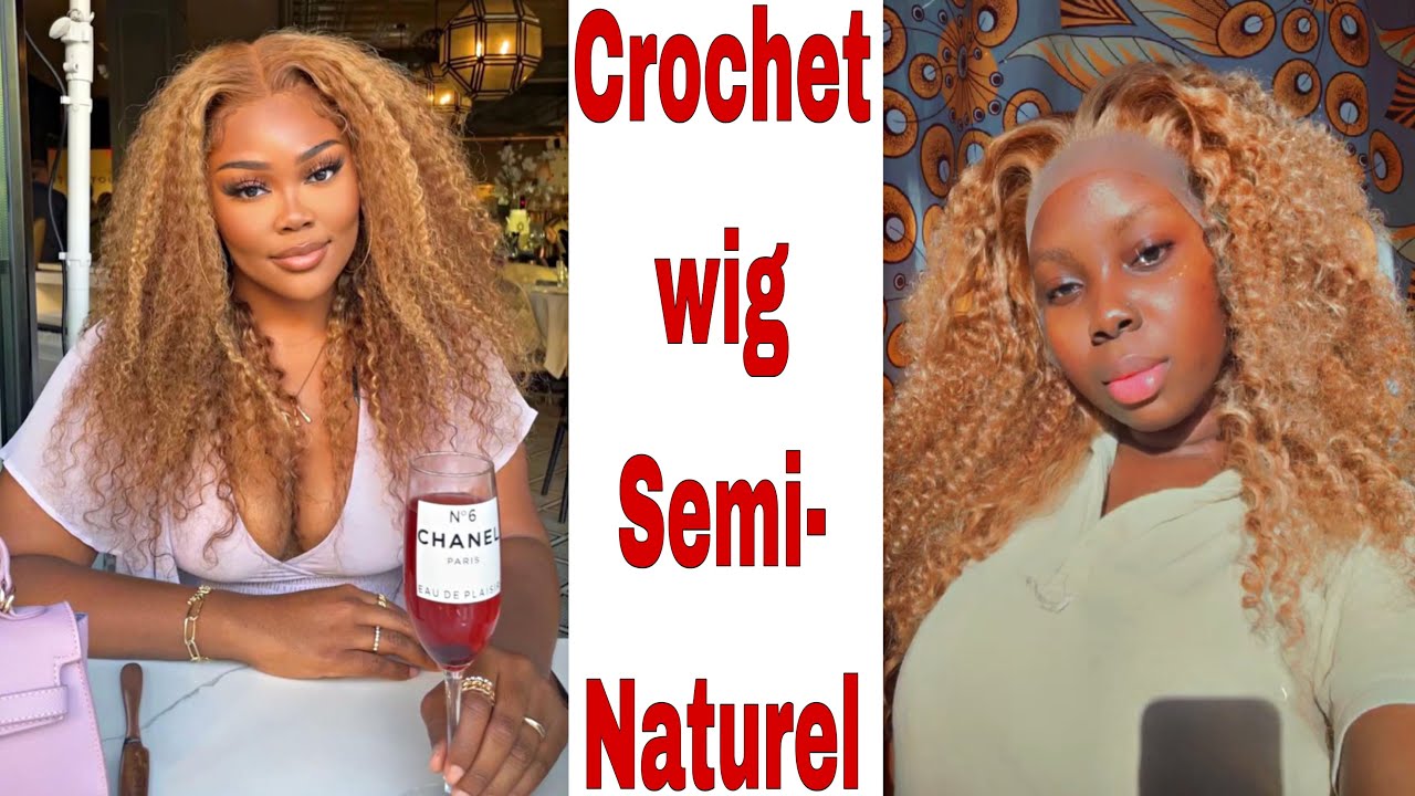 Crochet wig semi naturel
