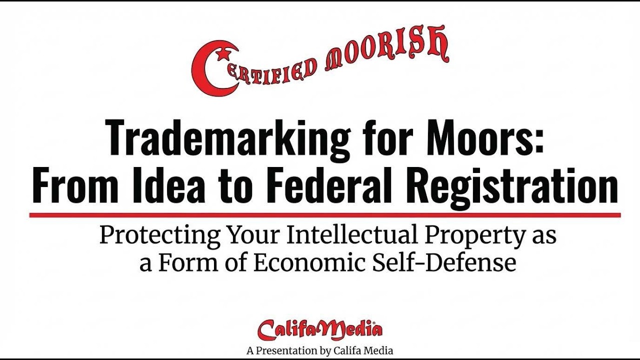 Trademarking for #Moors :: Part 1