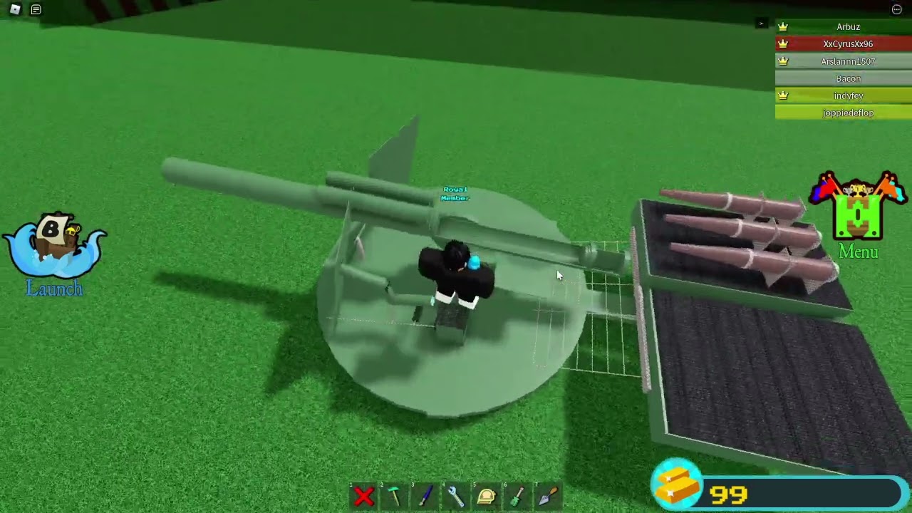 | Working cool Artillery | Roblox | Build a boat
