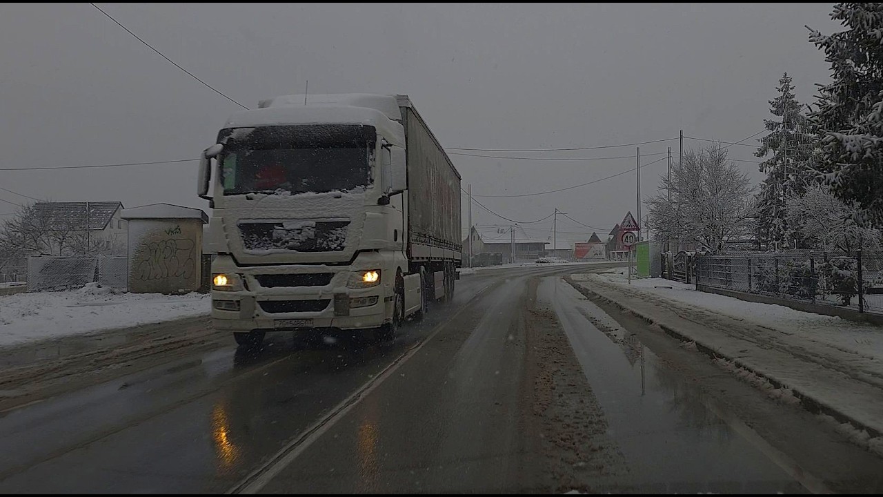 Snijeg pada, vožnja kroz Štakorovec, Stančić i Gračec 20.2.2026.