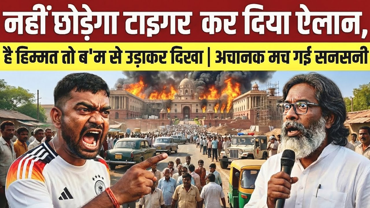 नहीं छोड़ेगा टाइगर कर दिया ऐलान | है हिम्मत तो ब'म से उड़ाकर दिखा | बौखला गई अचानक मच गई सनसनी
